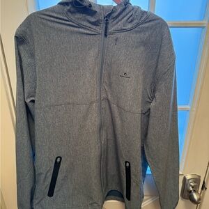 Gray Hooded Men's Jacket